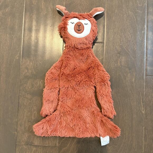 Slumberkins Alpaca Llama Snuggler Lovey Plush Security Blanket Rust Brown Soft - Picture 1 of 9